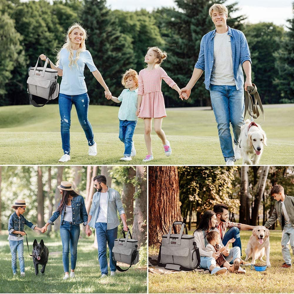 Airline Approved Pet Travel Bag, Weekend Dog Travel Set for Dog and Cat, Airline Approved Tote Organizer with Multi-Function Pockets