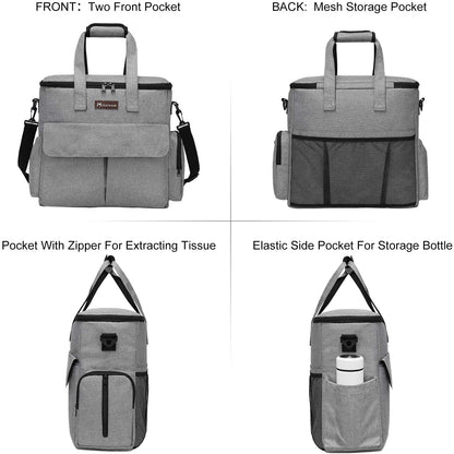 Airline Approved Pet Travel Bag, Weekend Dog Travel Set for Dog and Cat, Airline Approved Tote Organizer with Multi-Function Pockets