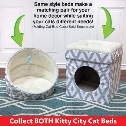Large Cat Bed, Stackable Cat Cube, Indoor Cat House/Cat Condo, Cat Scratcher