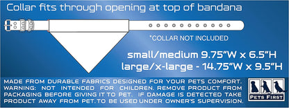 Collegiate Pet Accessories, Reversible Bandana, Penn State Nittany Lions, Large/X-Large